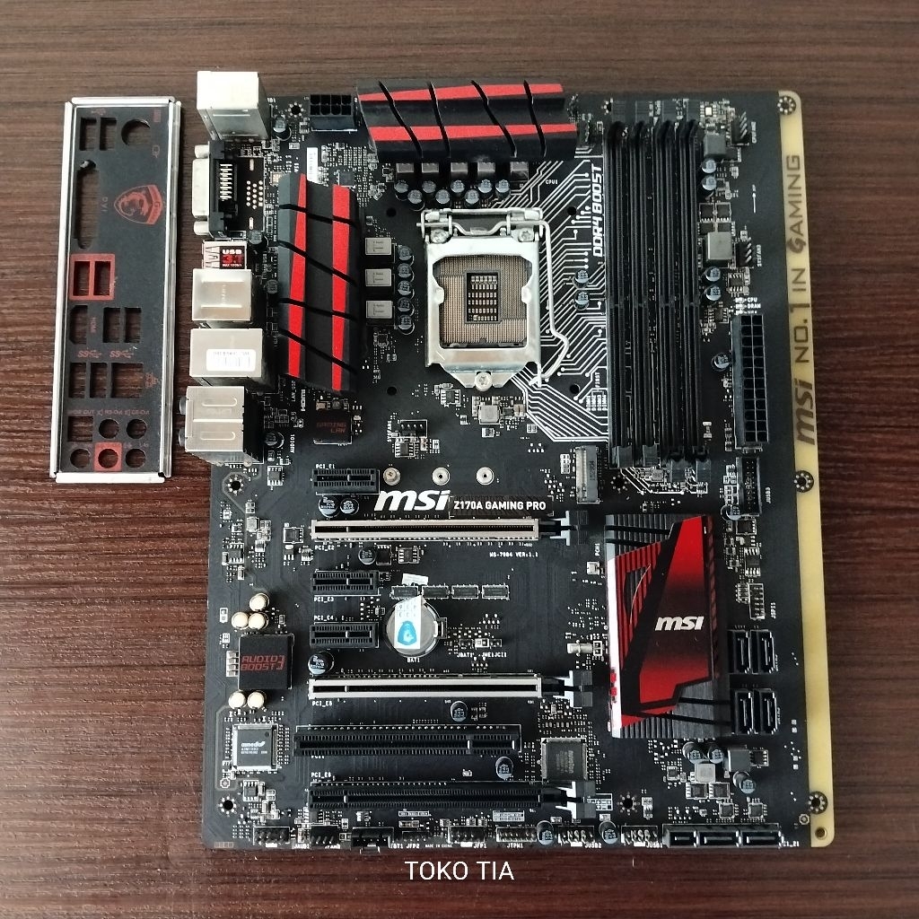 Motherboard MSI Z170A Gaming Pro support processor Gen 6 dan Gen 7