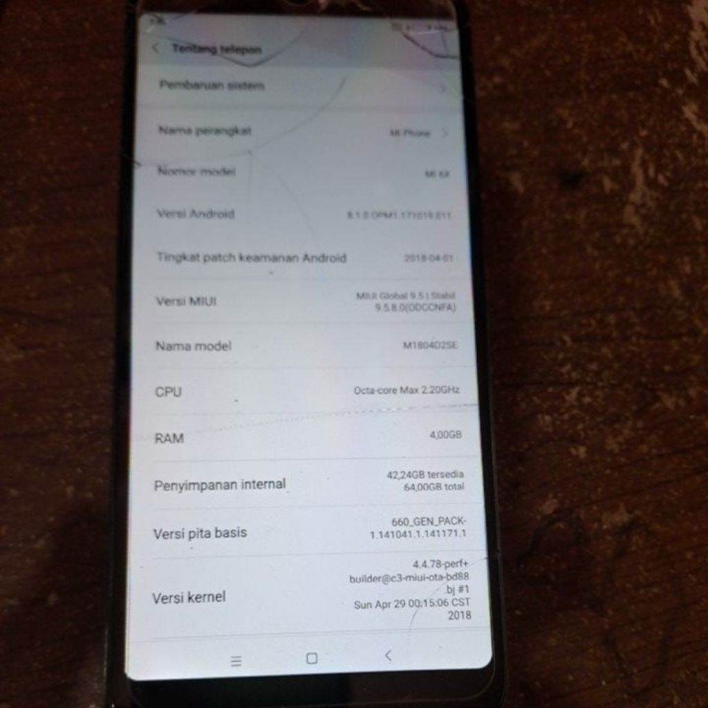 mesin mi 6x normal,baca deskripsi