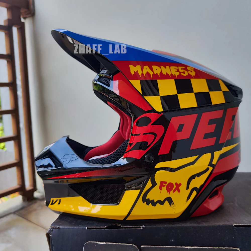 Fox V1 Czar Helm ANAK / Helm Trail ANAK / Helm Motocross ANAK Original Fox Racing MVRS