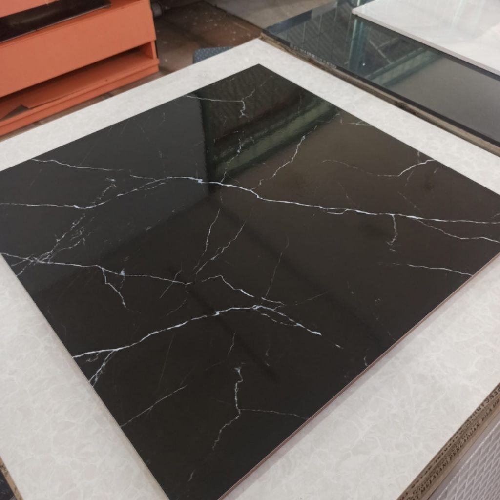 keramik 60x60/keramik hitam marmer/keramik hitam polos motif/keramik hitam garis putih/abrasive blac