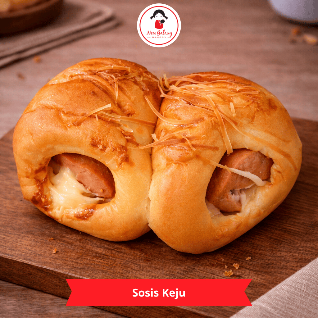 Roti Sosis Keju | Roti Isi Sosis dan Keju | Lembut dan Lumer Kejunya