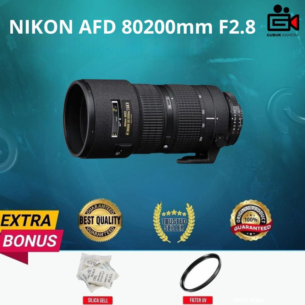 LENSA NIKON AF NIKKOR 80-200MM F2.8 D ORIGINAL NORMAL MULUS MURAH (SECOND)