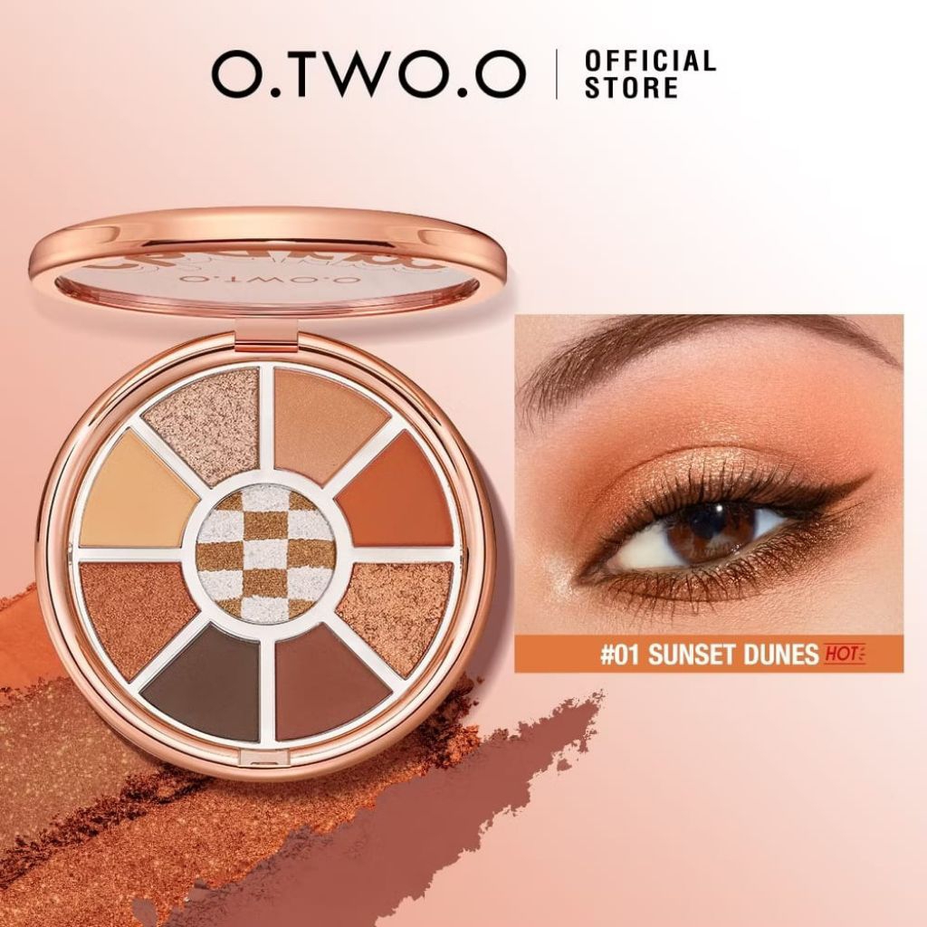 Otwoo Eyeshadow Palette Pigment Waterproof - 9 Colours