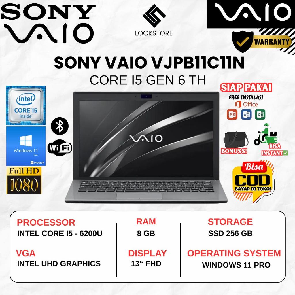 Sony Vaio VJS 131 Core i5 Gen 6 | RAM 8GB | SSD 128GB / 256GB / 512GB | 1 TB | 11 Inch | Windows 11 