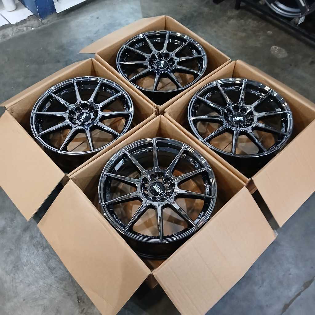 HSR Black Chrome Ring 17 Lubang 10 Type RAI-S2 4325 HSR R17 || Innova Crv Brv