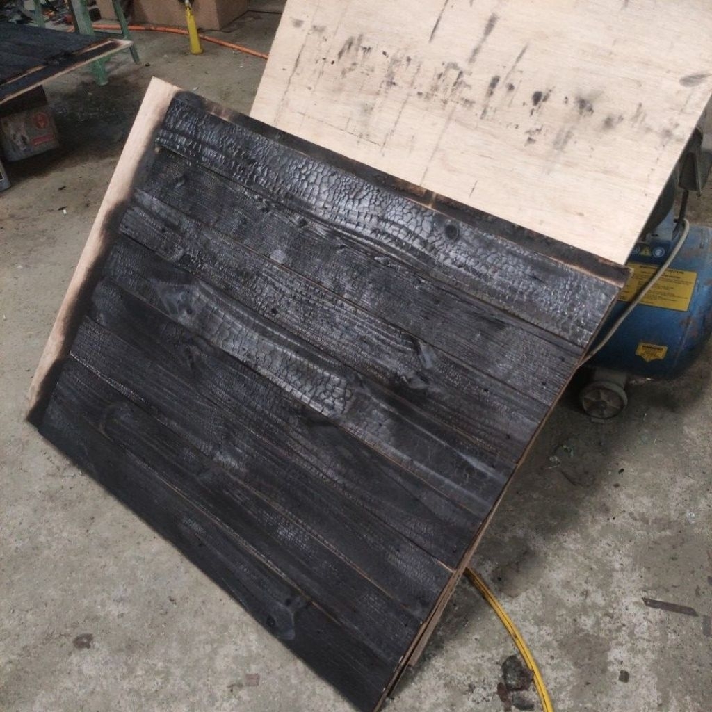 kayu jati belanda bakar