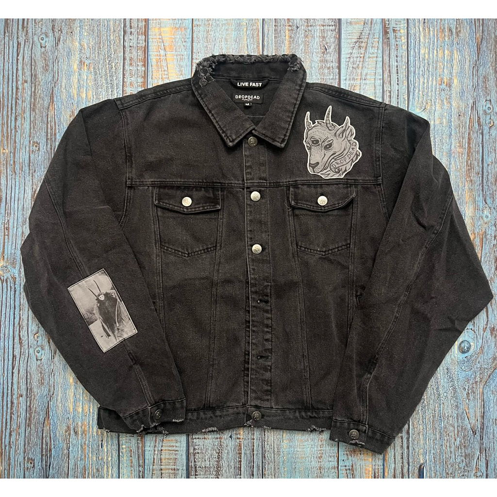 Jaket Jacket Denim Dropdead Drop Dead - Satan is Waitin ‘ 11 Official Merchandise