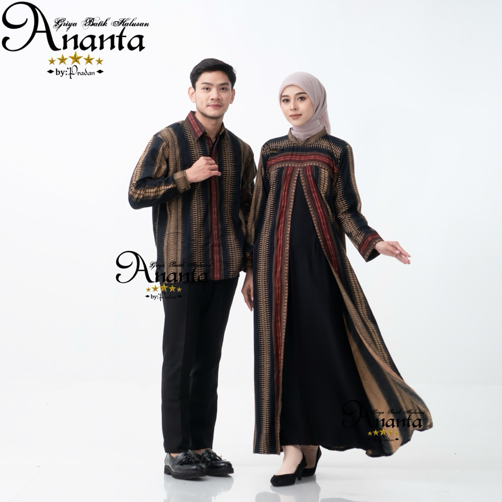 Batik Ananta Couple Sarimbitan Batik Halusan Exclusive Luxury Premium, Kemeja Batik Halusan Dan Gami