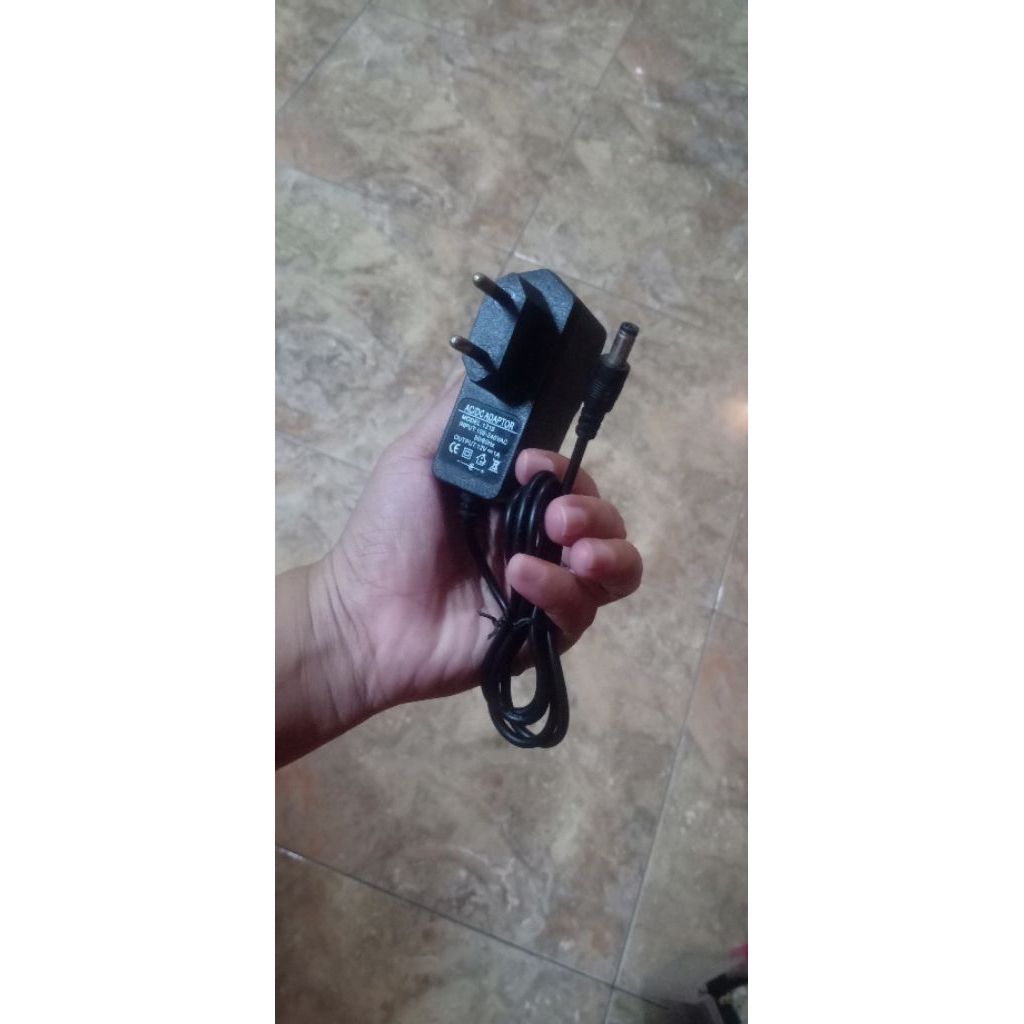 AC DC ADAPTOR 1210 100-240VAC 50/60HZ OUTPUT 12V 1A