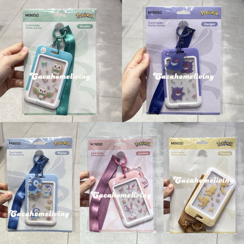 Miniso x Pokemon - Card Holder / Cahol / Name Card Pokemon Collection (Pikachu / Sylveon / Gengar / 