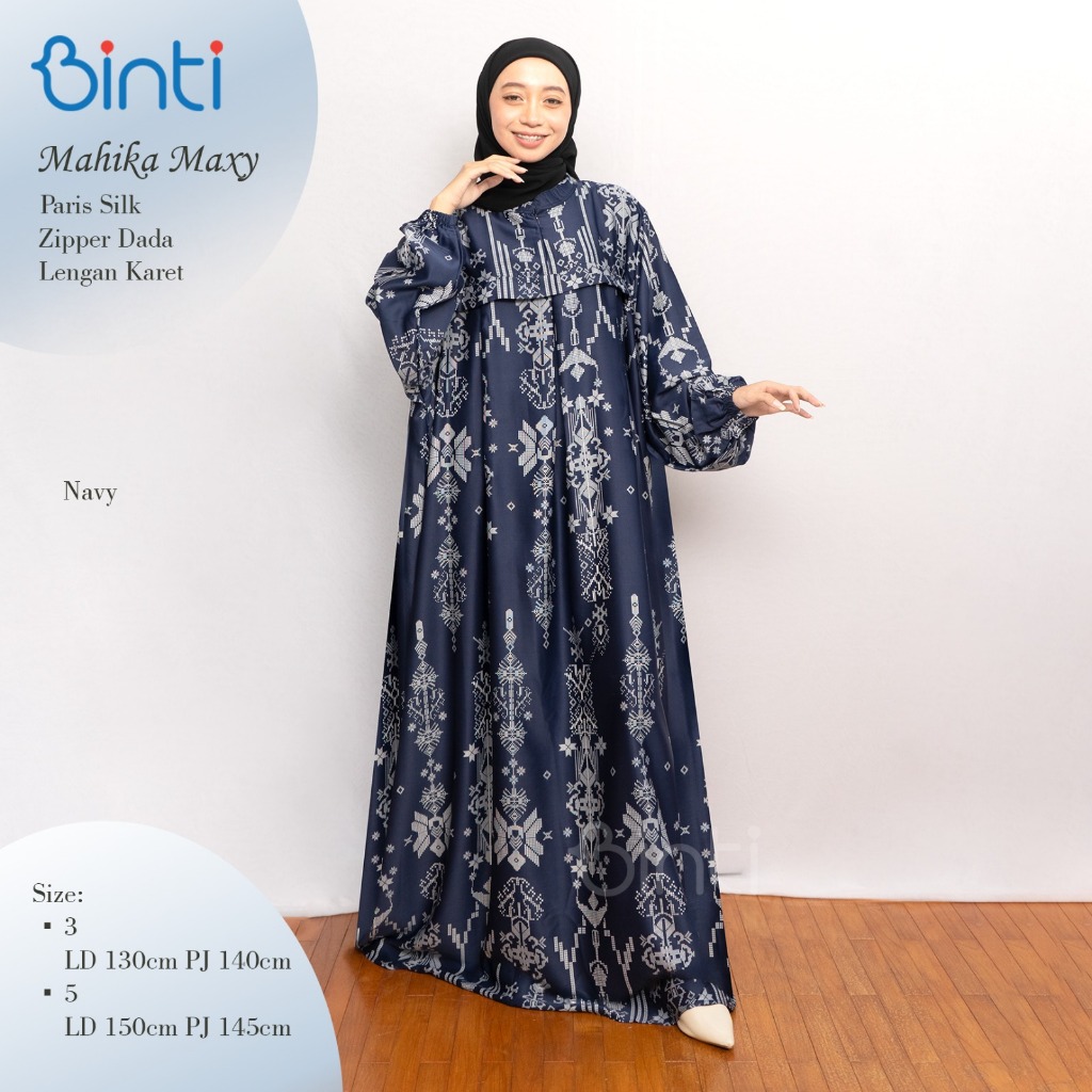Dress Jumbo Ld 150 5XL XXXXXL Andira Mahika Ataya Original By Binti Gamis Silk Premium Outfit OOTD B