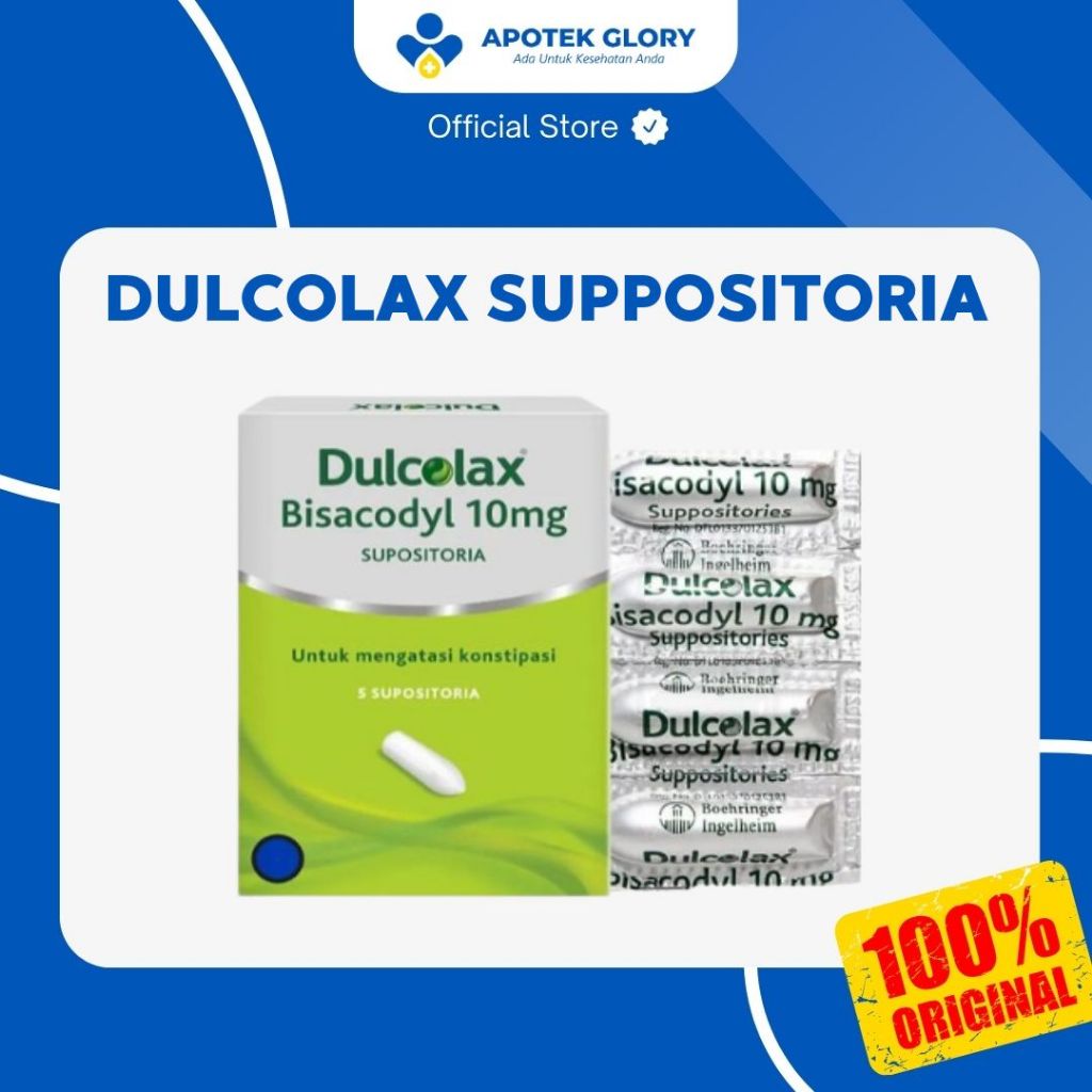 DULCOLAX 10 MG SUPP (PER 1 SUPPO) // UNTUK SUSAH BUANG AIR BESAR