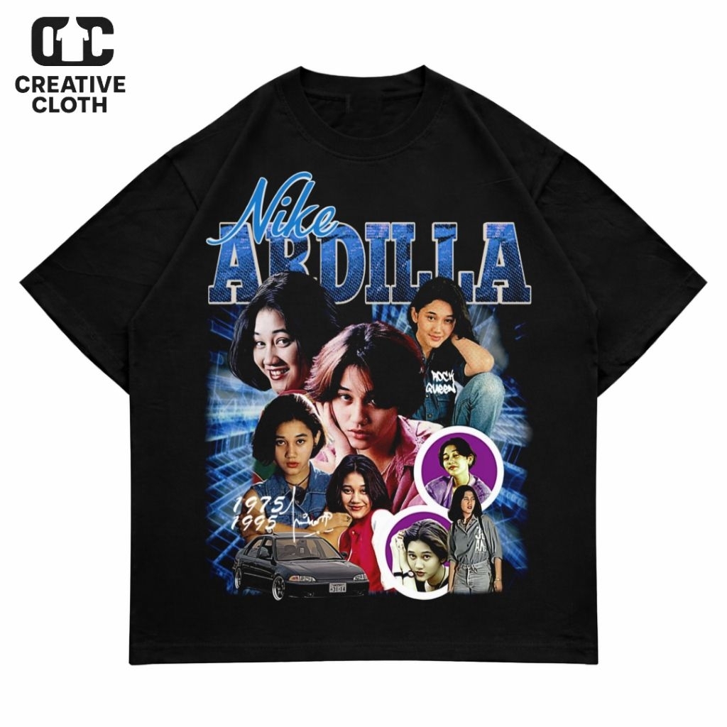 KAOS BAJU OVERSIZE NIKE ARDILA BOOTLEG VINTAGE | T-SHIRT OVERSIZE HITAM STYLE Y2K VINTAGE BOOTLEG | 