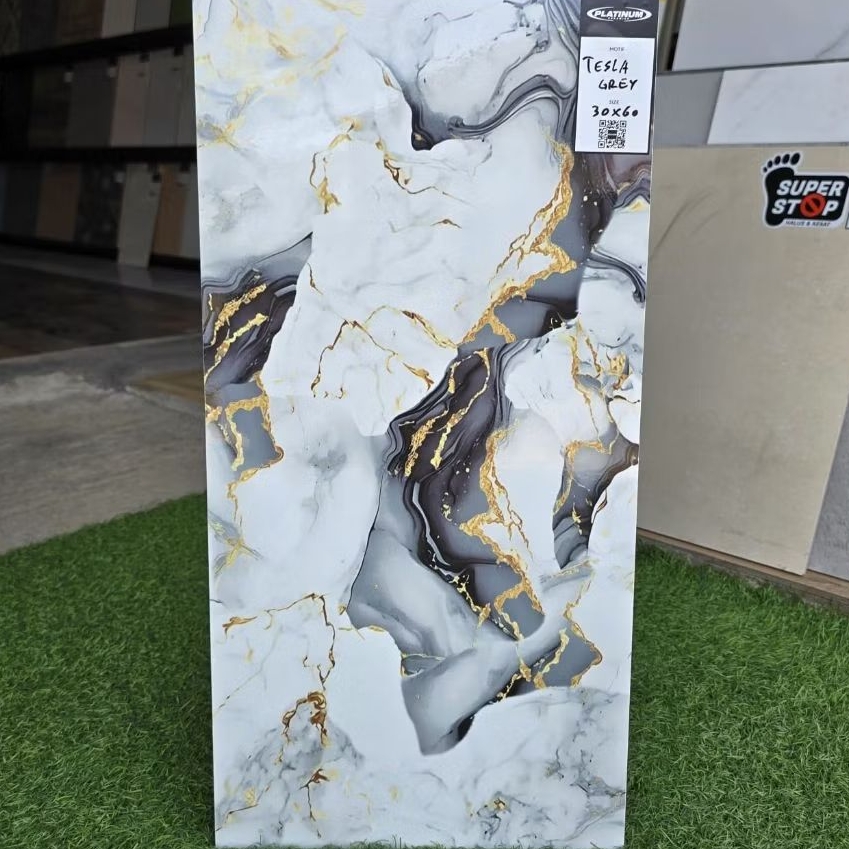 Keramik 30x60 Tesla Grey Platinum