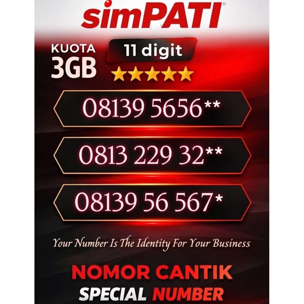 KARTU PERDANA SIMPATI (11DIGIT)