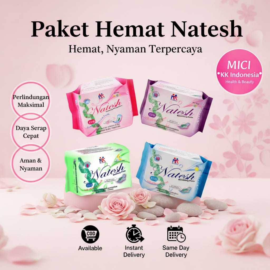 Natesh Pembalut Herbal Natesh Pembalut Wanita Original Best Seller KK Indonesia