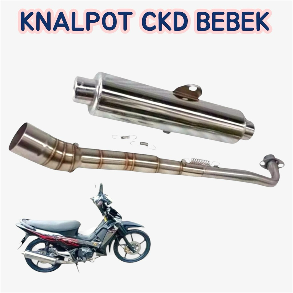 KNALPOT CKD STANDAR JUPITER Z VEGA GRAND ASTREA SUPRA 125 blade absolute revo Knalpot Ckd standar Ju