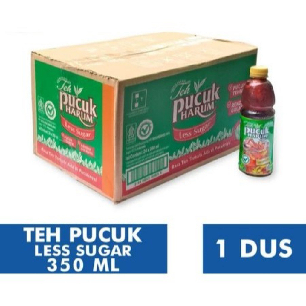 [ISI 24] Teh Pucuk Less Sugar 350ml 1 dus