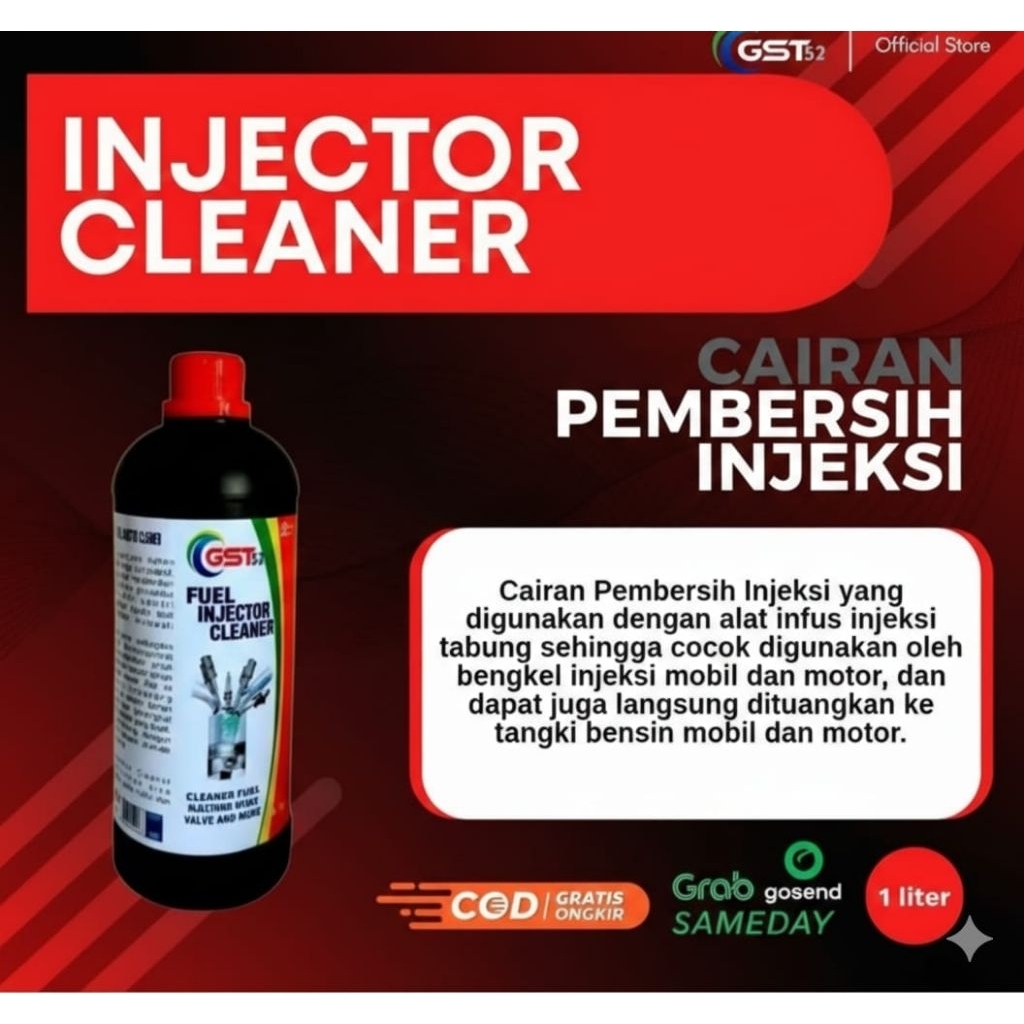 pembersih injeksi mobil dan motor tuang 1 liter gst fuel injeksi cleaner