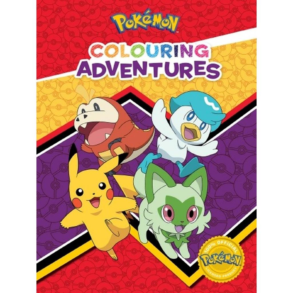 Pokemon Colouring Adventures Paldea Region - Pokemon Scarlet Violet Buku Mewarnai