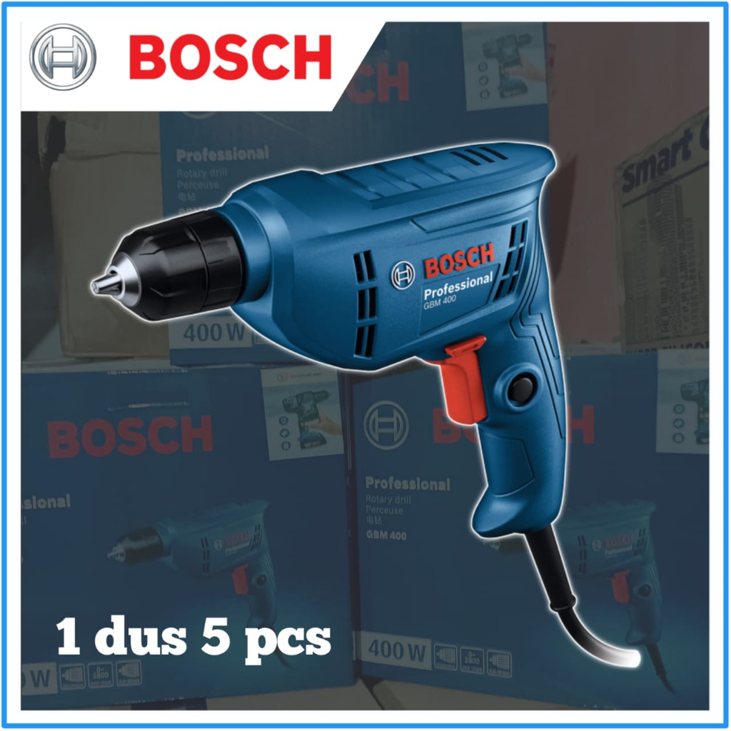 1BOX(5PCS) BOSCH Mesin Bor Listrik 10mm GBM 400 Original BOSCH Mesin Bor Drill