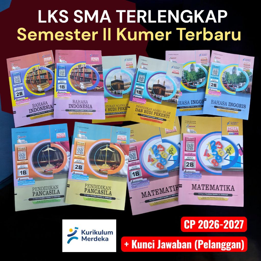 Lks  SMA Semester II Kumer Terbaru Cp 2026-2027 Merk Zamrud