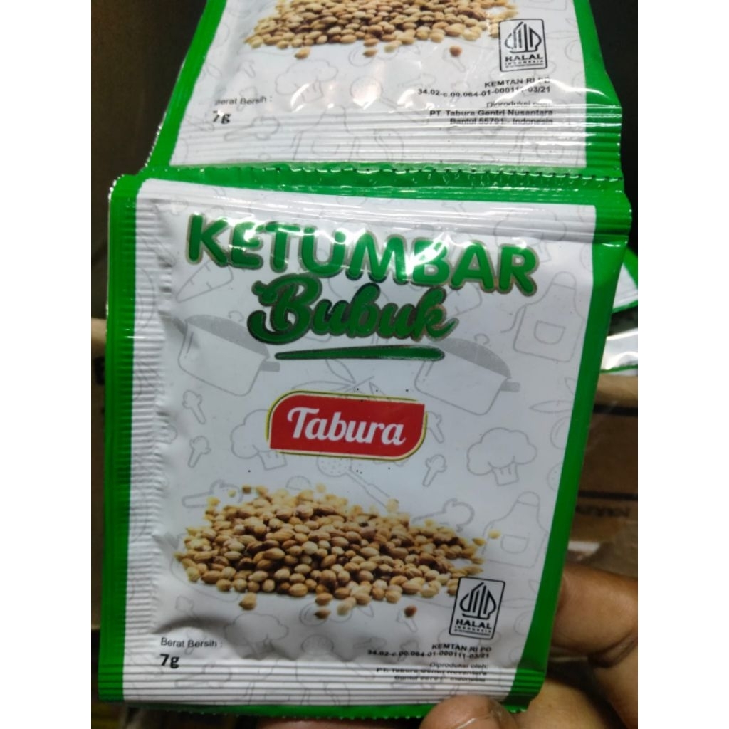 Ketumbar bubuk Tabura 7 gr renteng 12 Sachet