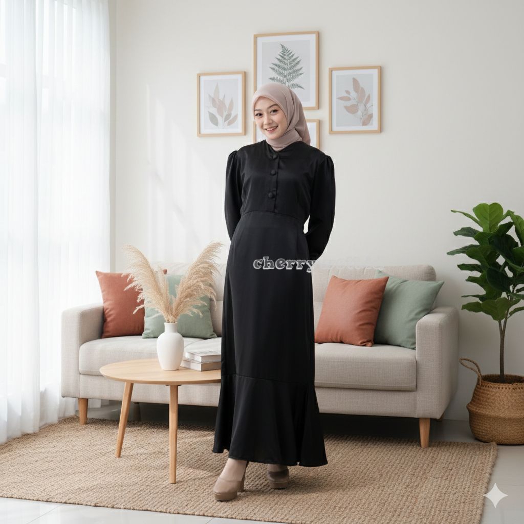 Arina Dress Satin Silk Dress Mermaid Satin Dress Kondangan