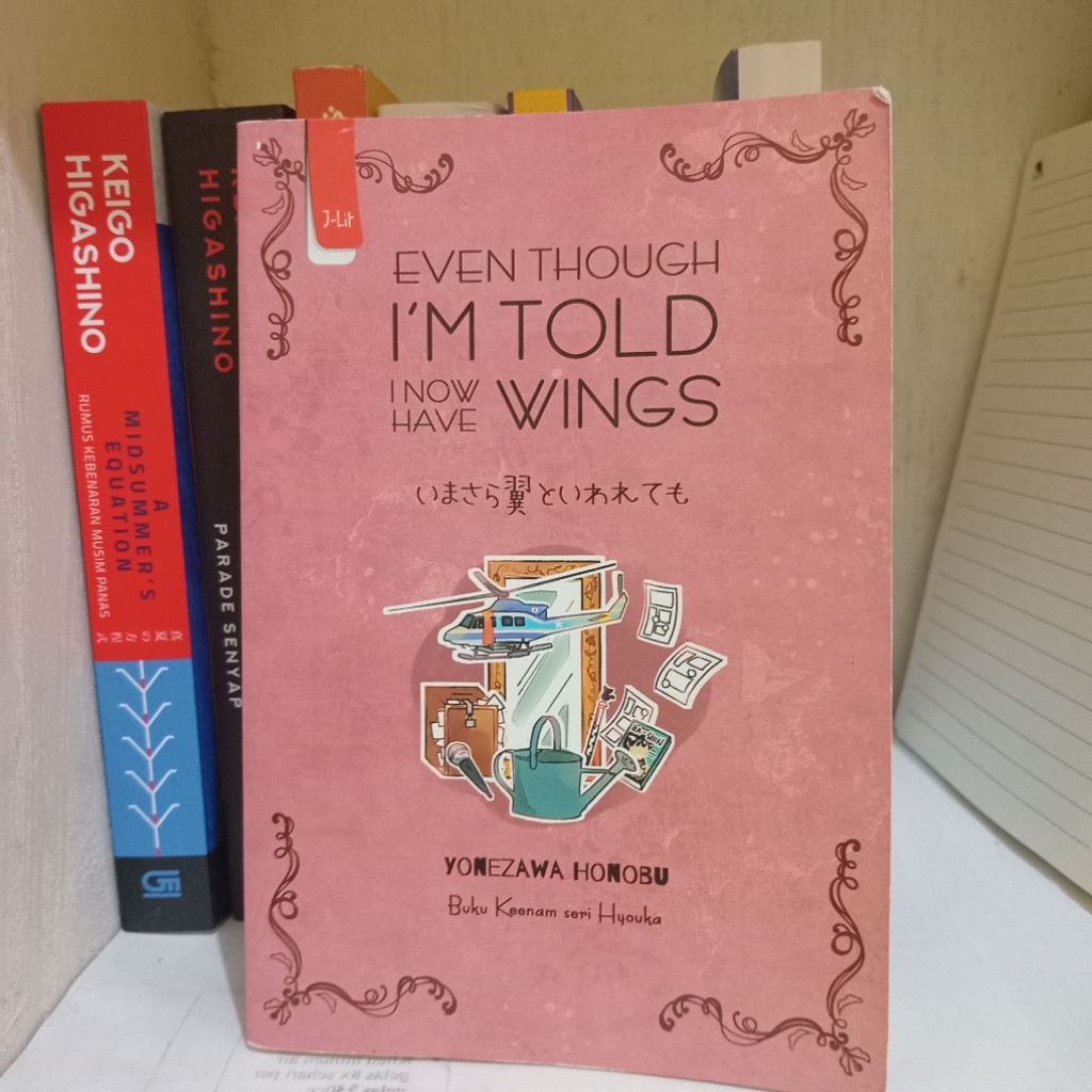 Preloved Buku Ori - Even Though I'm Told I Now Have Wings, Buku Keenam Seri Hyouka (Yonezawa Honobu)