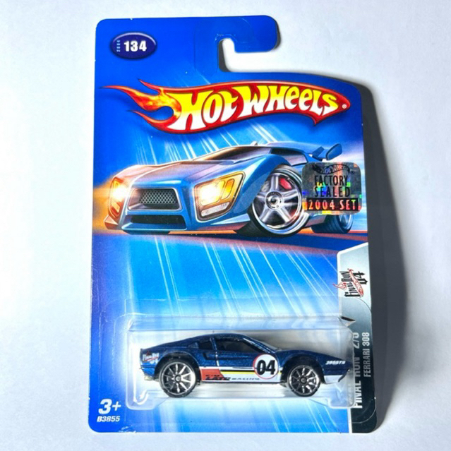 Hot Wheels Ferrari 308 Final Run 2/5 Biru Factory Sealed 2004 Blister