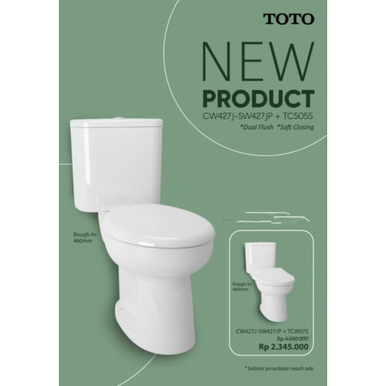 Kloset Toilet Duduk Toto CW 427 Gurah Kediri