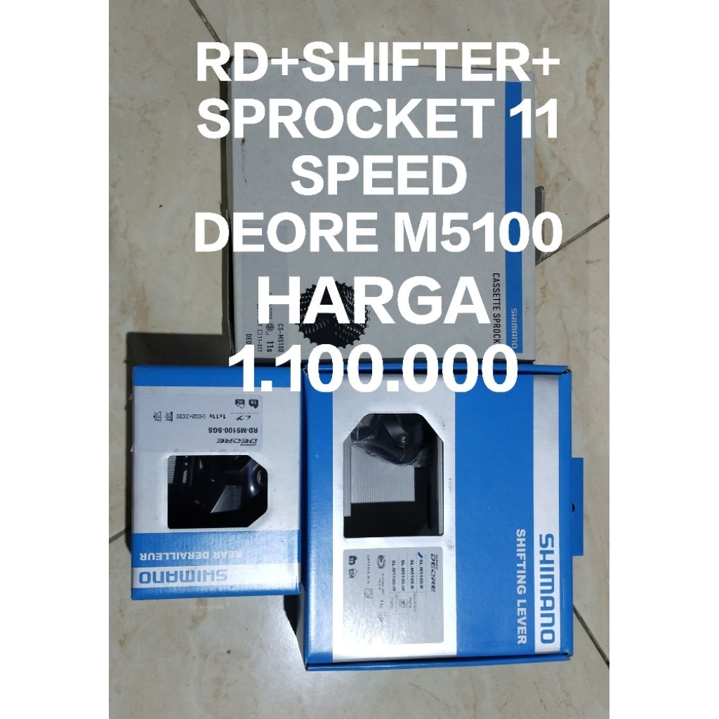 Mini groubset sepeda deore M5100