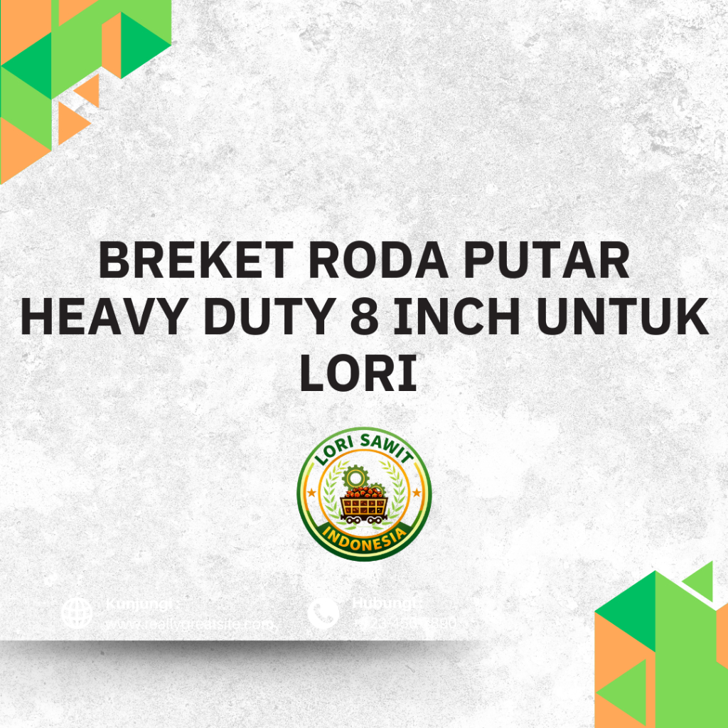 Breket Roda Putar Heavy Duty 8 Inch untuk Lori