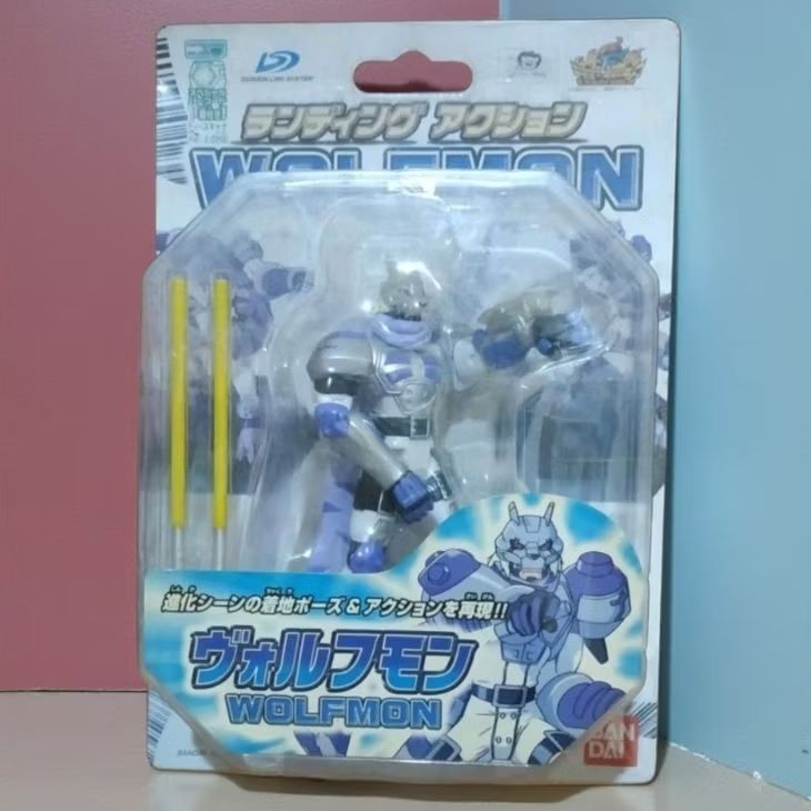 Masih Tersegel Mainan Action Figure Karakter Digimon Terbaru WOLFMON original merek Bandai Figur Len