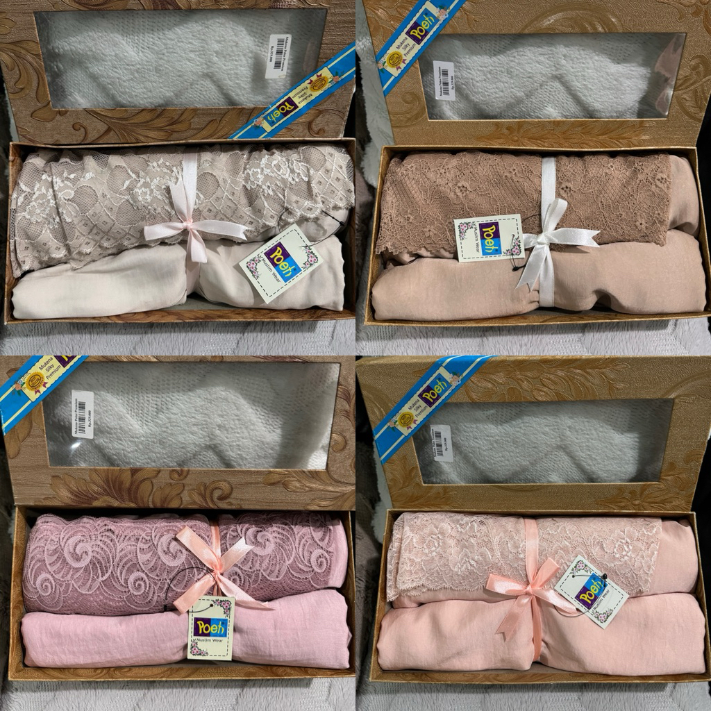 Mukena Poeti POLOS PREMIUM