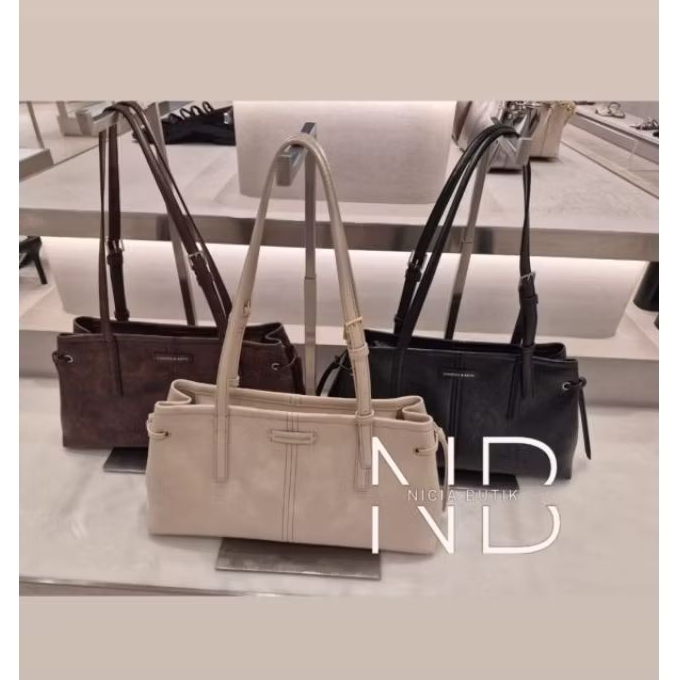 Tas ck noane elongated handle shoulder bag