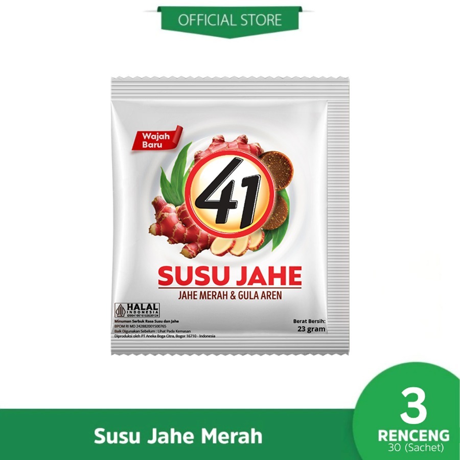 Paket Susu Jahe Merah 41 - 3 rcg