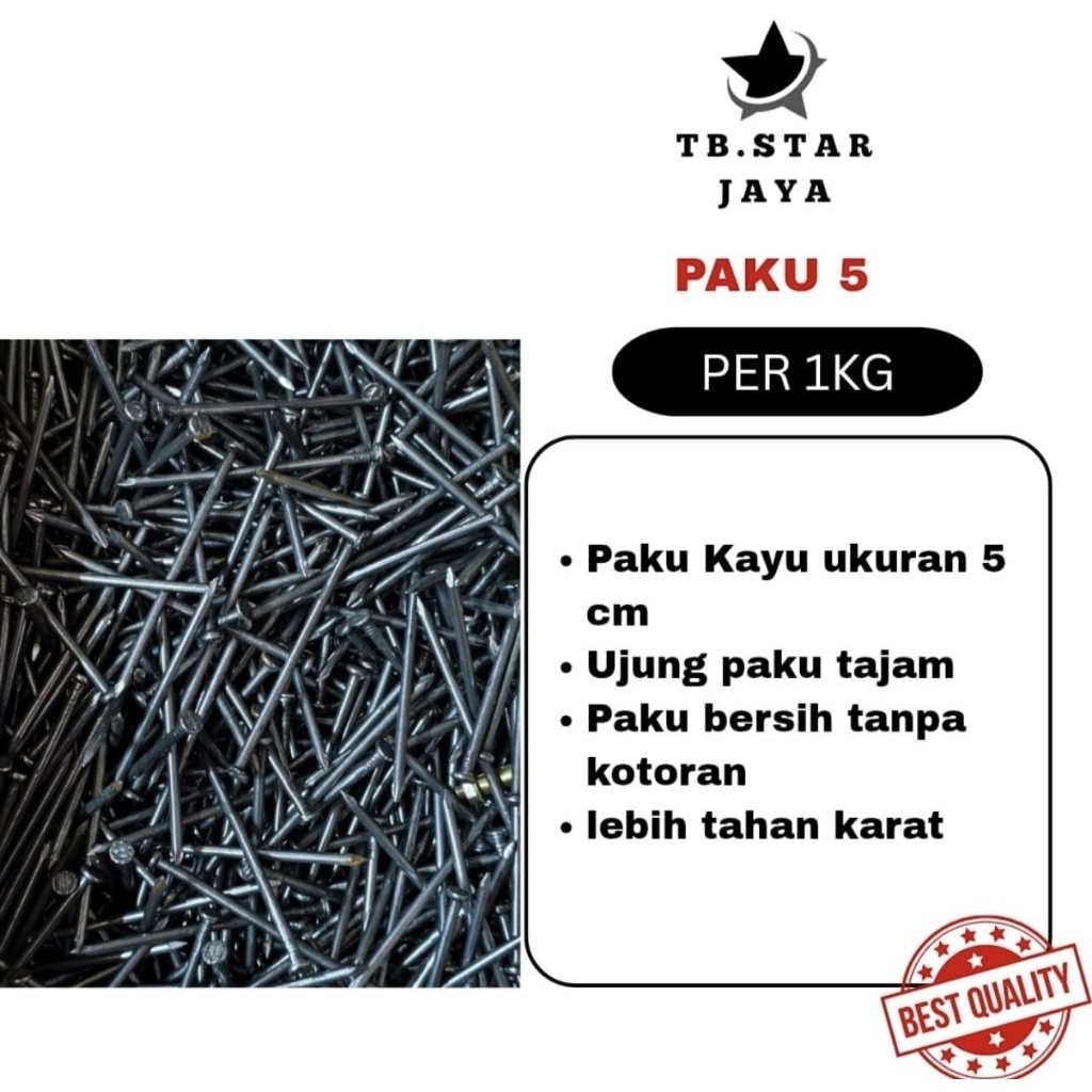 Paku Kayu 5 cm per 1Kg