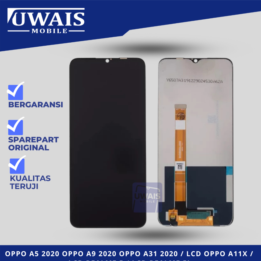 LCD TOUCHSCREEN OPPO A5 2020 OPPO A9 2020 OPPO A31 2020 / LCD OPPO A11X / LCD REALME 5 / LCD REALME 
