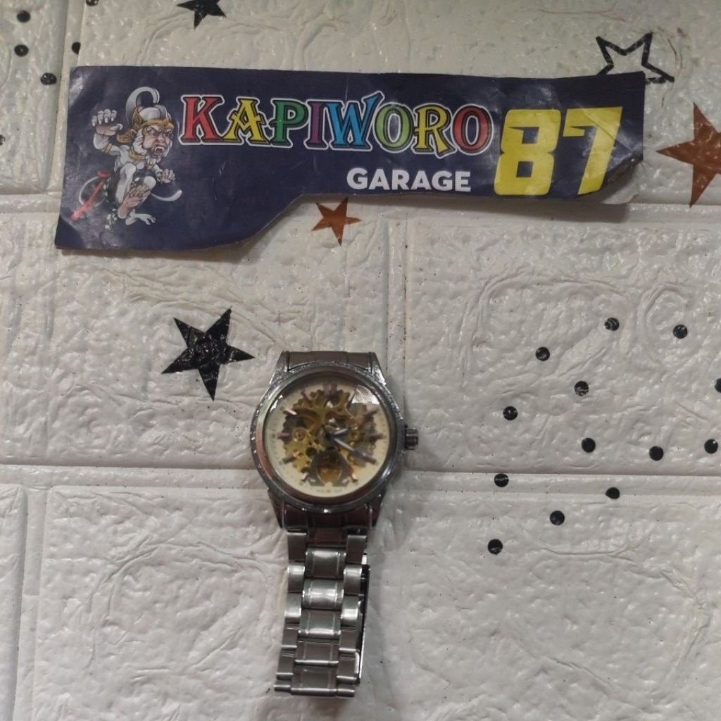 jam tangan otomatis OMEGA DEVILLE SWISS MADE STAINLESS STEEL