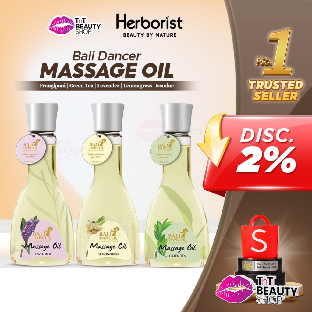 Herborist Bali Dancer Massage Oil 150ml - Minyak Gosok | Urut | Pijat | TnT Beauty Shop