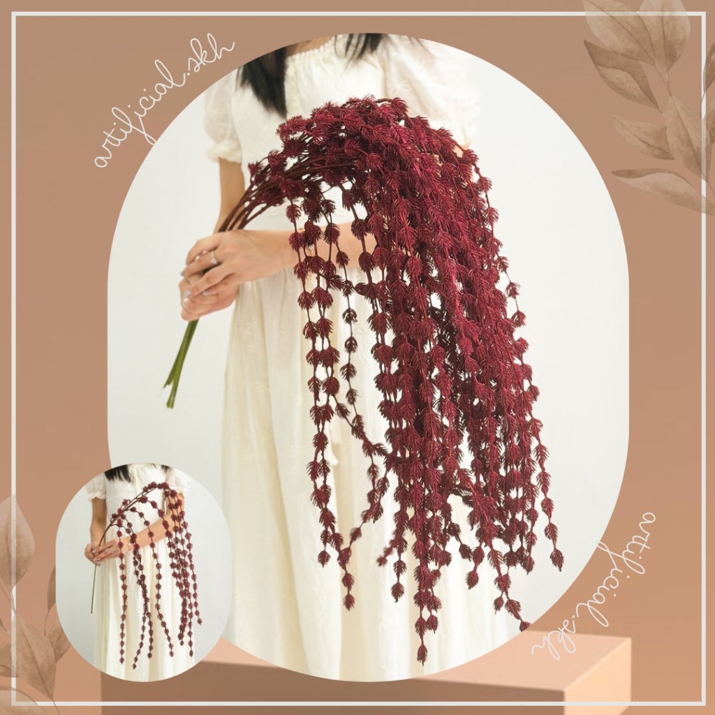 BUNGA NEW AMARANTHUS ARTIFICIAL/Amarant bunga gantung hias amaranthus artificial BUNGA GANTUNG PALSU