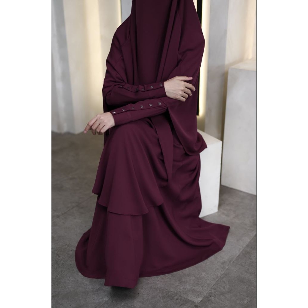 Abaya Double Black Arabian - Abaya Al Arabian - Abaya Haji Umroh