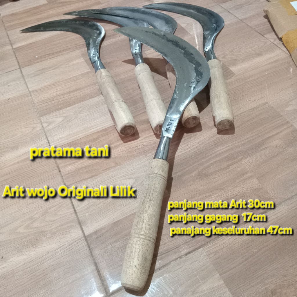 Sabit Arit Rumput Bahan Baja putih Original Lilik