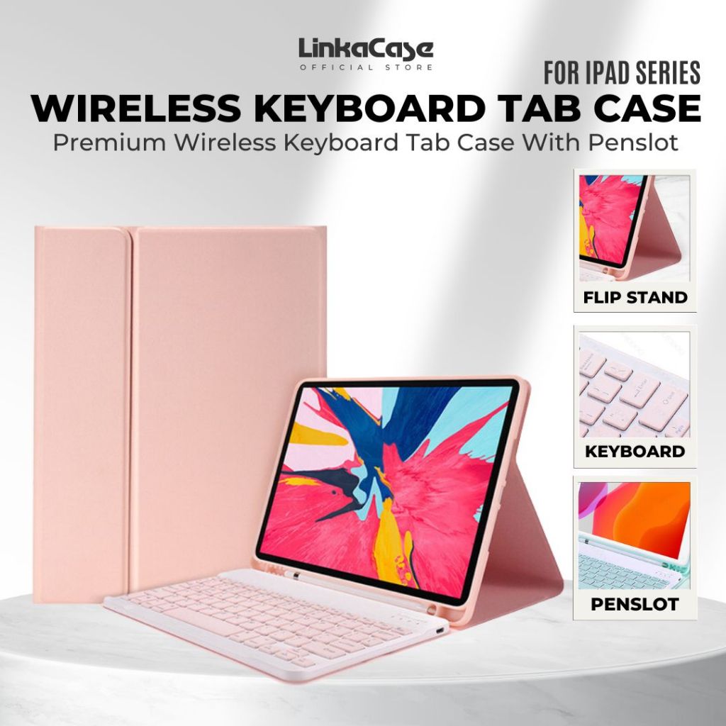 Keyboard Case iPad Pro 11 Gen 7 8 9 10 Air 4 5 Wireless Magnetic Keyboard Free Mouse Bisa Jadi Lapto
