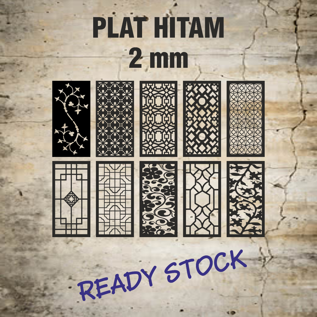 Laser Plat Pagar, Ornamen Pagar, Krawangan, Laser Cnc, Plat Cutting, Laser Cutting, Plat Pagar 40 x 