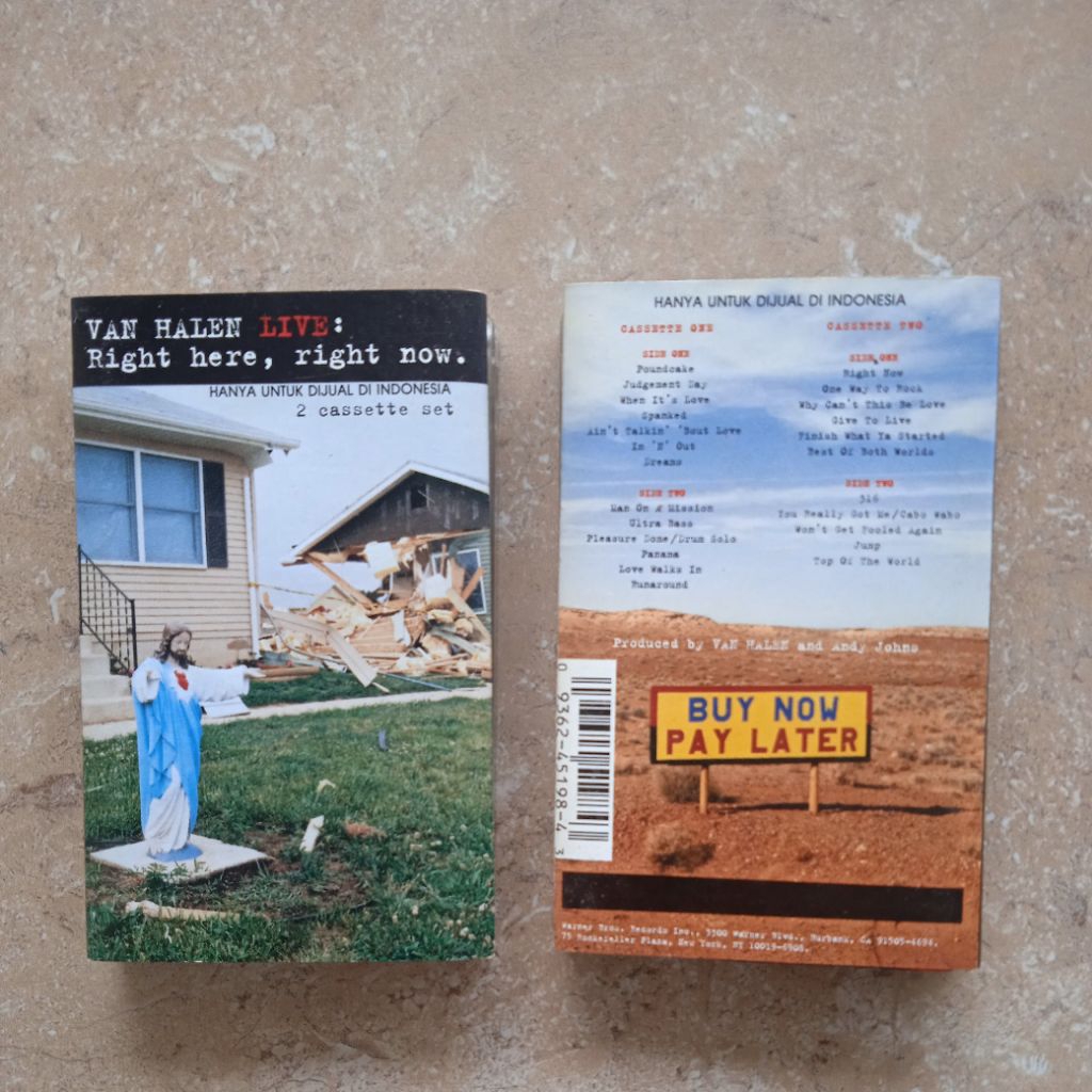Kaset Pita Van Halen "Live : Right Here, Right Now", Dobel Kaset