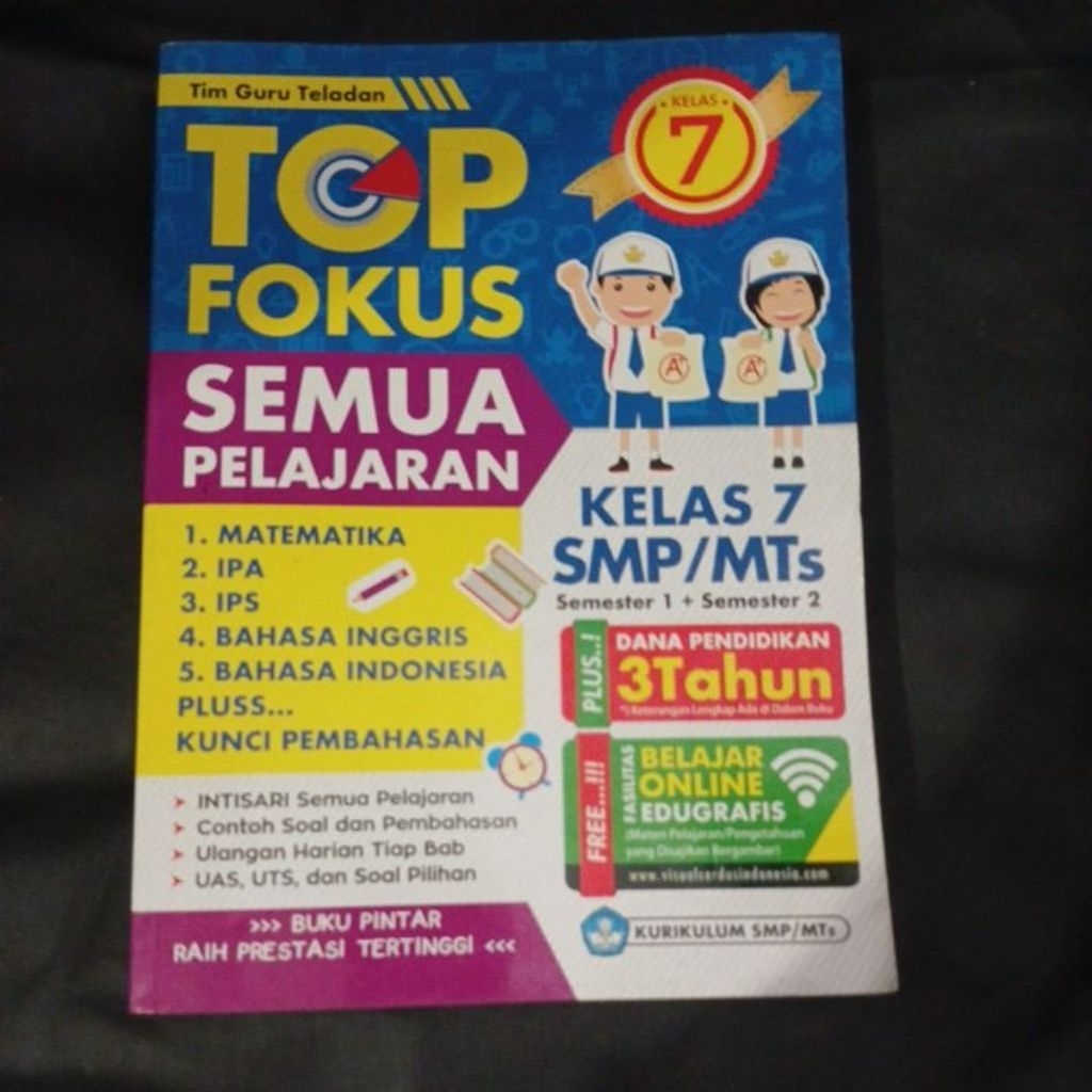 Top fokus semua pelajaran matematika, ipa, ips, bahasa inggris, bahasa indonesia pluss kunci pembaha