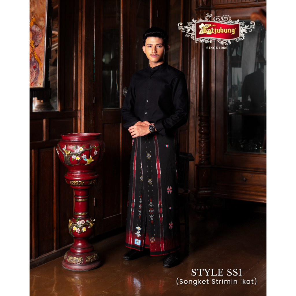 Sarung KETJUBUNG STYLE Motif SSI (Songket Strimin Ikat)