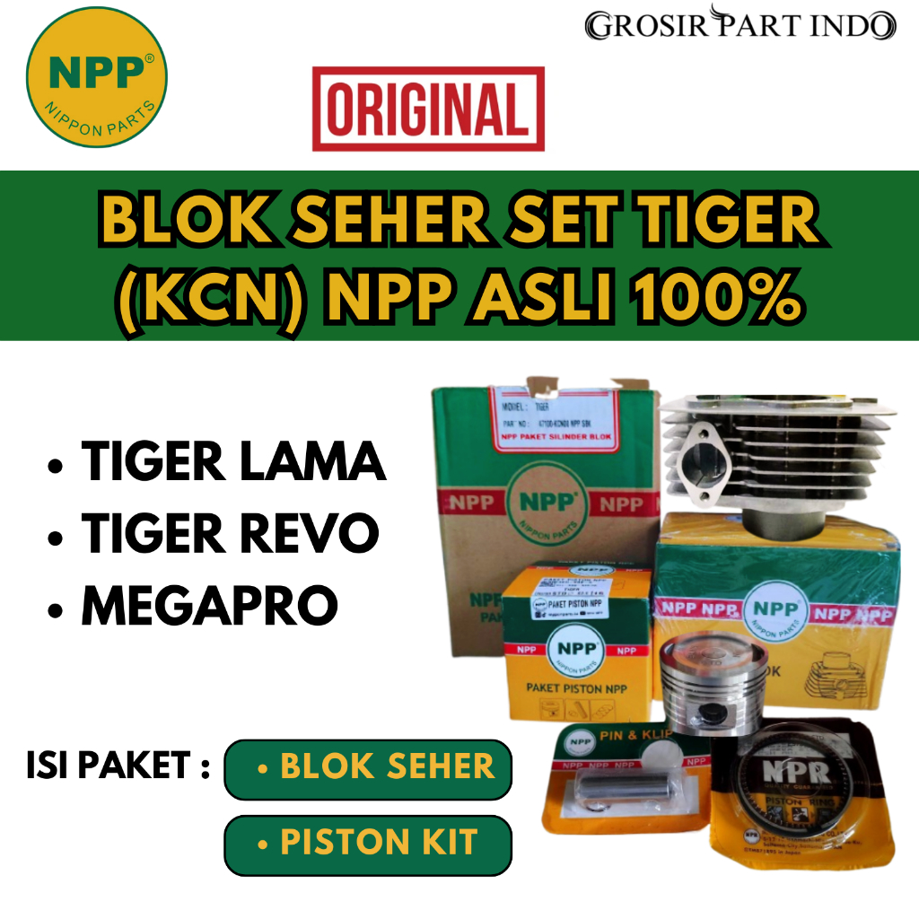 BLOK SEHER BURENG SET NPP Tiger KCN Tiger Lama Tiger Revo Megapro Original Asli